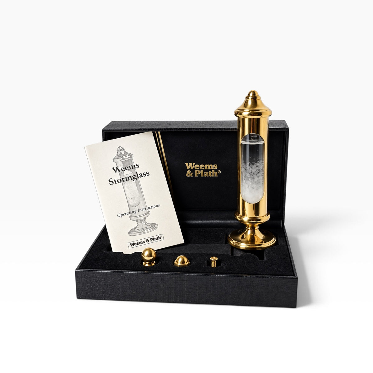 Weems_Plath_200_Stormglass_in_Black_Gift_Box_with_standing_weatherglass