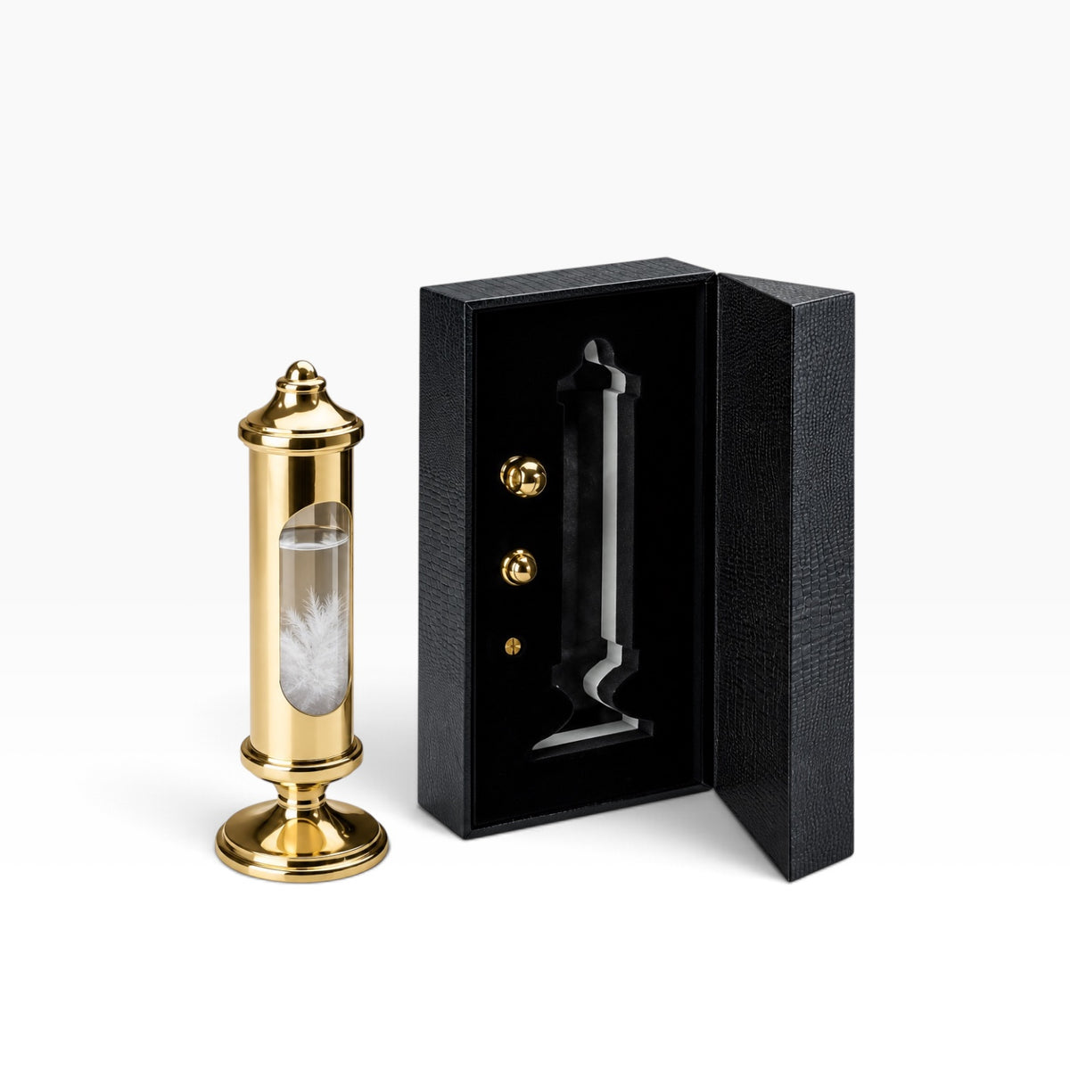 Weems_Plath_200_Stormglass_in_Black_Gift_Box_with_waether_glasss_standing