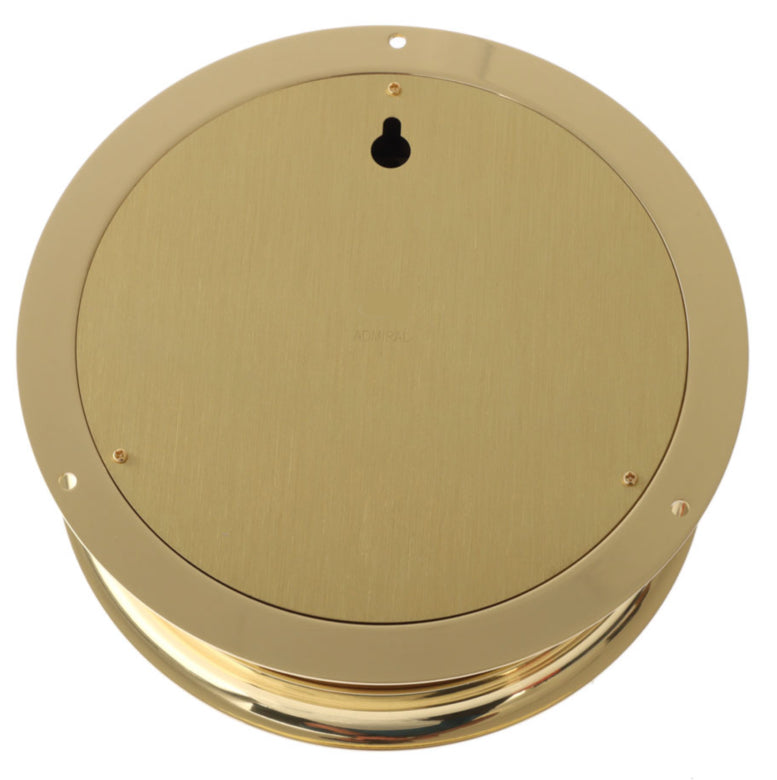 Weems & Plath Admiral barometer 191 x 67 mm - massief messing met handgepolijste laklaag achterkant