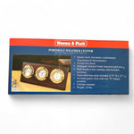 Weems & Plath Porthole bureau weerstation 355 x 152 x 32 mm - compleet, klassiek, mahonie en messing verpakking
