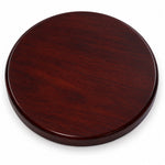 Weems & Plath Ronde montageplaat met mahonieafwerking 178 mm