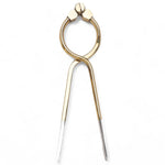 Weems & Plath eenhandige navigatiepasser 8 inch – messing en rvs