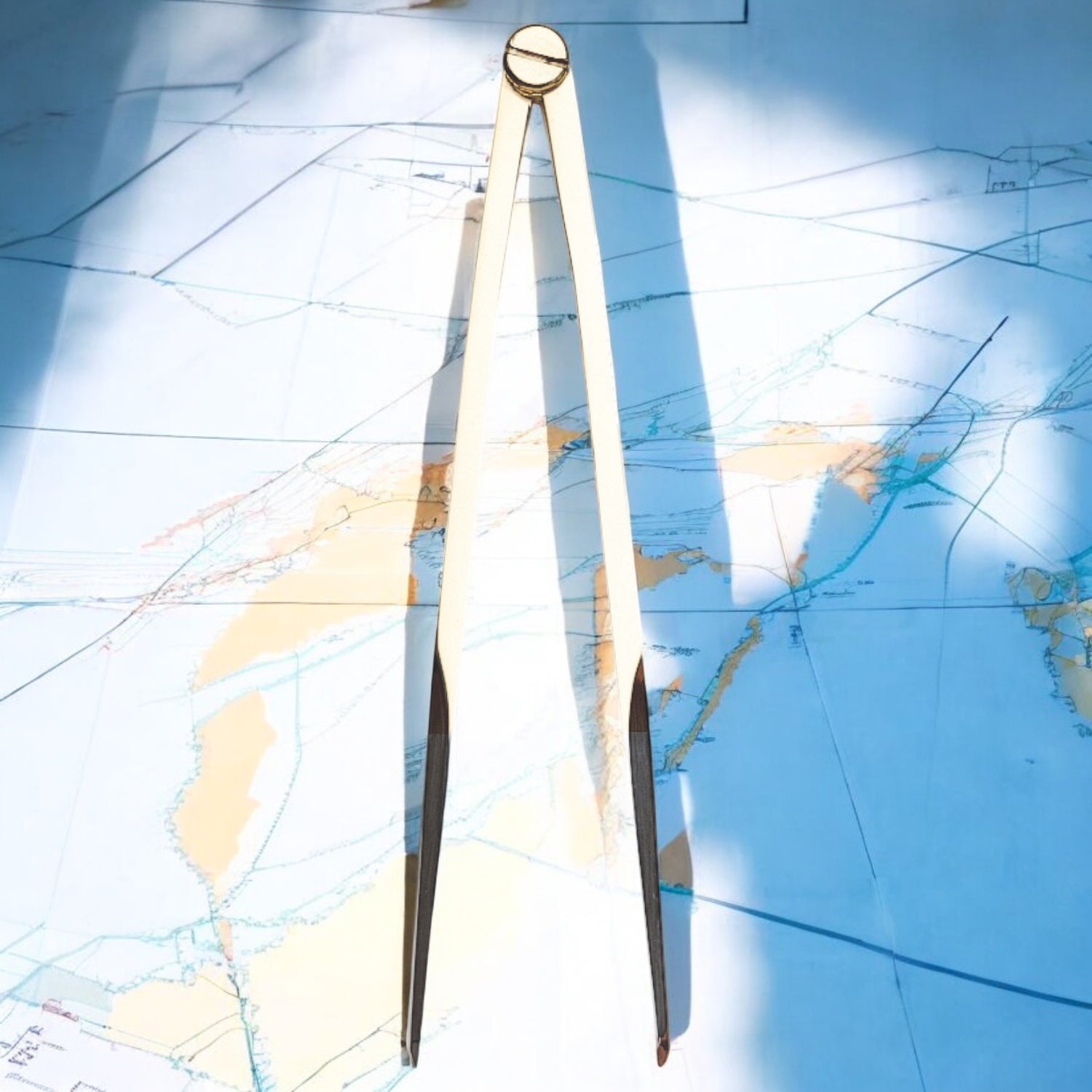 Weems & Plath rechte passer voor navigatie 8 inch 173 on a map