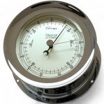 Weems en Plath Atlantis barometer 140 x 73 mm - stijlvolle aneroide maritieme luchtdrukmeter 220700HA chroom