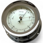 Weems en Plath Atlantis barometer 140 x 73 mm - stijlvolle aneroide maritieme luchtdrukmeter 220700 chroom
