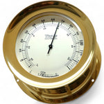 Weems en Plath Atlantis thermometer 140 x 73 mm - verfijnd klassiek met handige schroefring in 201200 in messing uitvoering