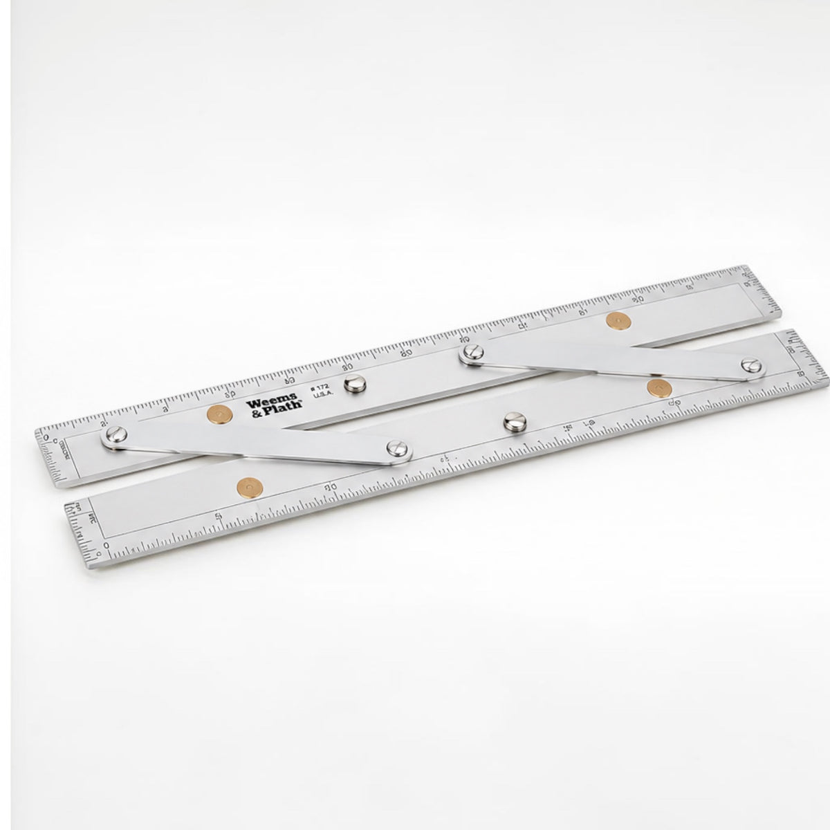 Weems_plath_12_inch_brushed_aluminium_arms_parallel_rule_140_2