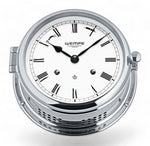 Wempe Admiral III scheepsklok met scheepsbel 185 x 70 mm - klassiek, Romeinse cijfers, witte wijzerplaat , quartz uurwerk