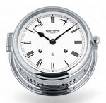 Wempe Admiral II scheepsklok met scheepsbel 185 x 70 mm - klassiek, Romeinse cijfers, witte wijzerplaat , quartz uurwerk