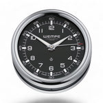 Wempe Pilot Scheepsklok 100 x 35 mm - roestvrijstaal met zwarte wijzerplaat, LumiNova, quartz uurwerk