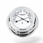 Wempe Skiff comfortmeter 110 x 42 mm - verchroomd messing compacte thermometer en hygrometer