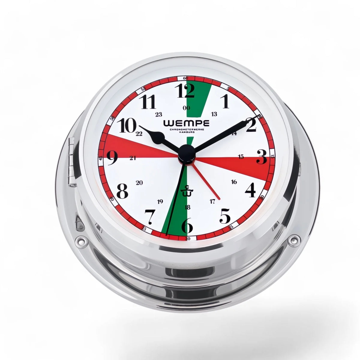 Wempe_Skiff_scheepsklok_met_radio_stilte_zones_110_x_42_mm_messing-_quartz_uurwerk_met_drukknopsluiting_chroom_en_Arabische_cijfers_jpg