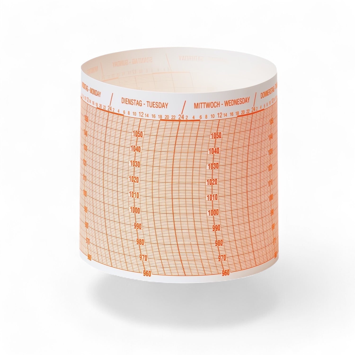 Wempe Drum barograaf diagram papier 52 sheets