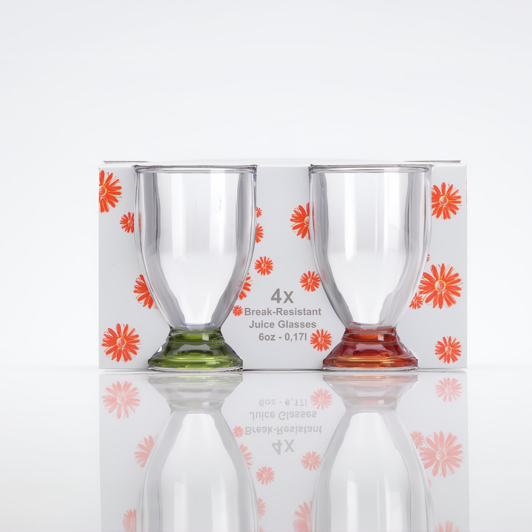 flamefield AC300M Juice Party Glasses 4 pack