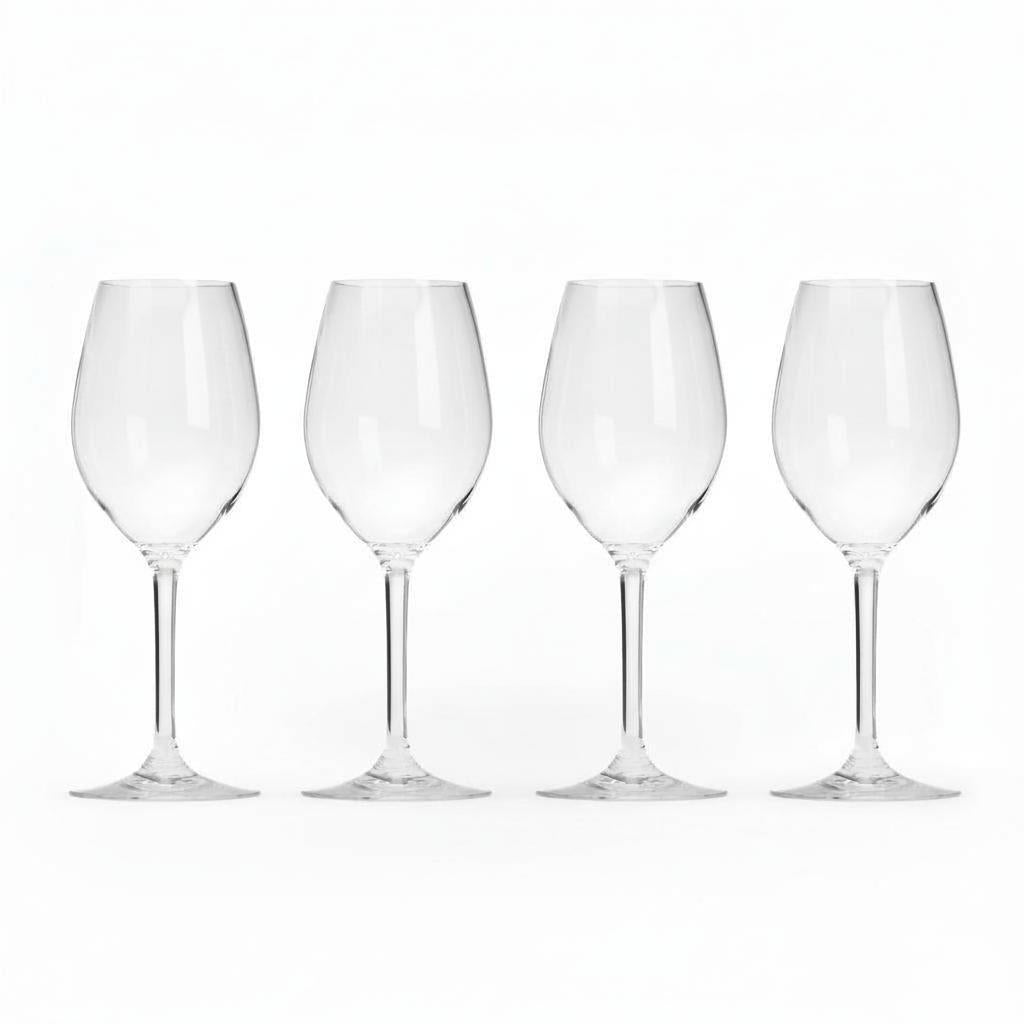 Flamefield standaard goblet wijnglas 340 ml (set van 2) – tijdloos en onbreekbaar acrylglas