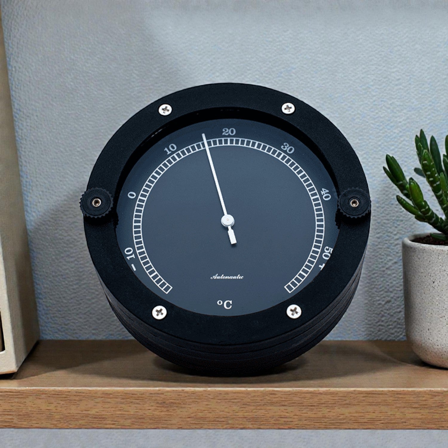 Autonautic Baltic 110 thermometer - zwart, lichtgewicht, outdoor (110 x 40 mm)