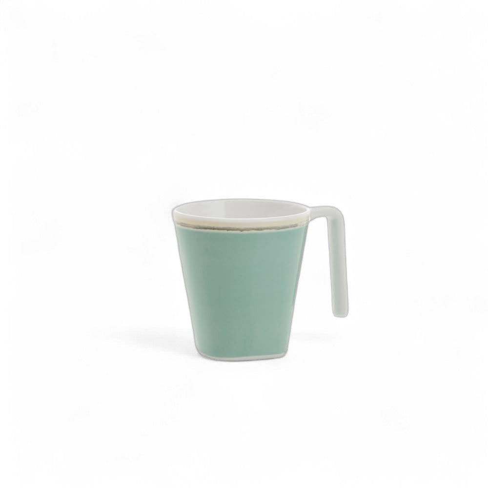 Flamefield mokken Tiffany (set van 4)- zacht groen, stapelbaar, met oor